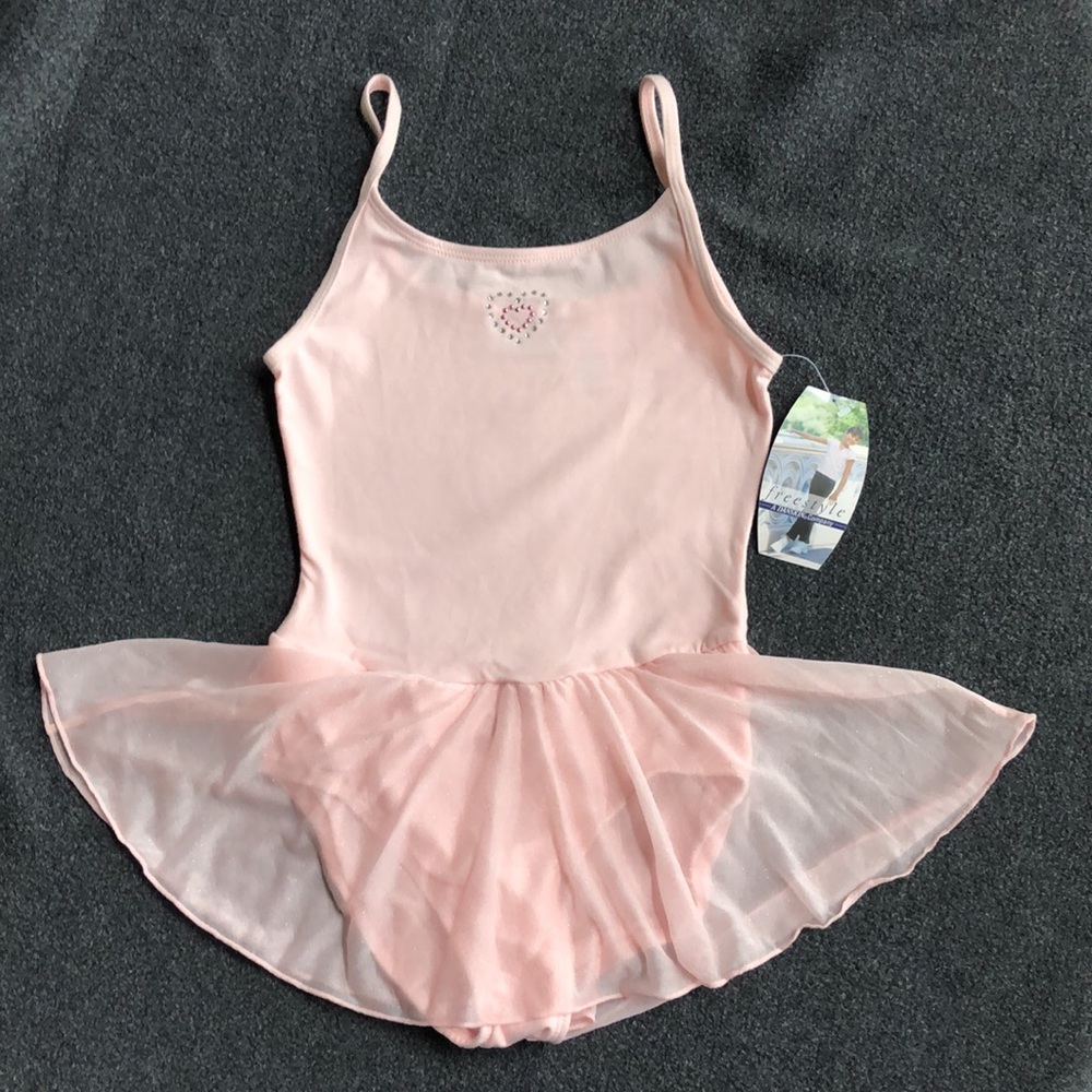 FreeStyle Skirted Camisole Pink Girls Ballet Dresses Leotards Size 6 or 7/8 Year